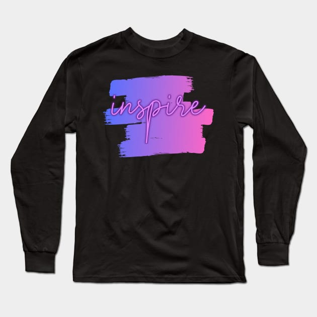 inspire Long Sleeve T-Shirt by Lindseysdesigns